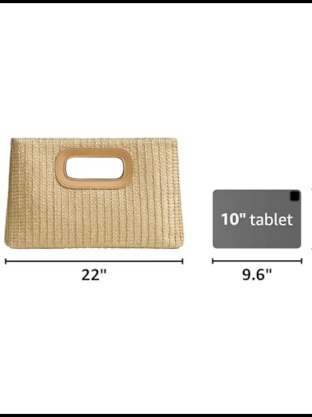 Straw Clutch Woven Beach Handbag Boho Evening Bag